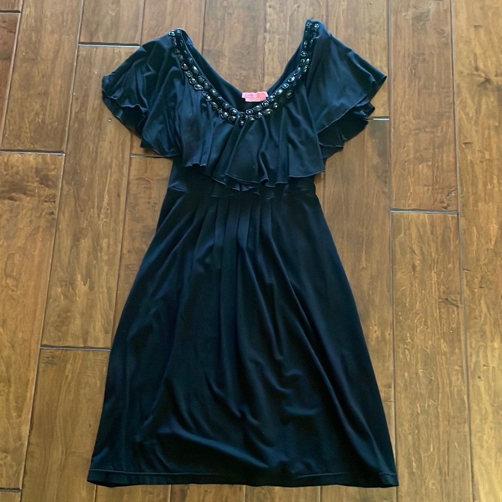 Black Jeweled Boutique Dress
